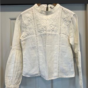 Zara Bohemian Cream colored top